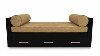 Marak Black 3 Seater Divan