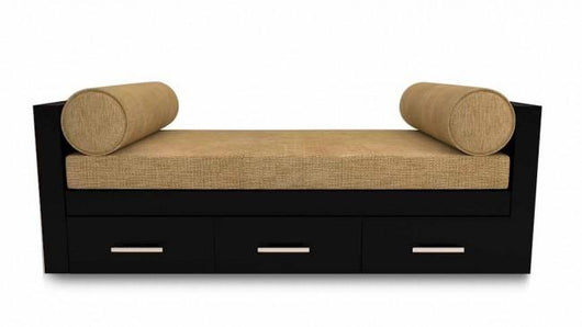 Marak Black 3 Seater Divan