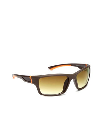 Kingawns Brown Rectangle Sunglasses